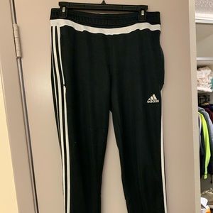 Black Addidas joggers